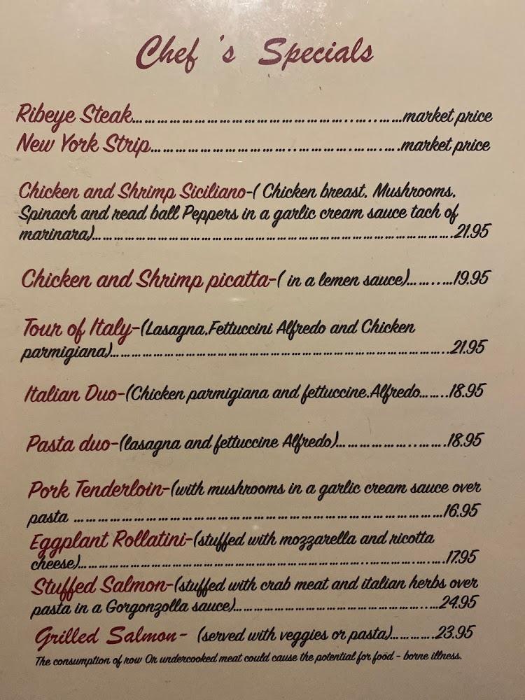 La Piazza Italian Restaurant Menu image 2